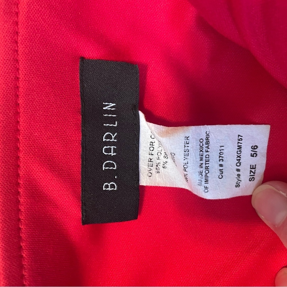 B. Darlin short red dress for prom, cocktail, wedding events - Picture 6 of 6